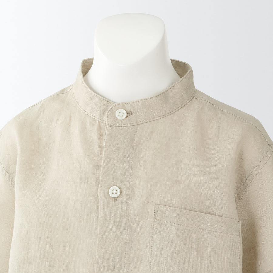 French Linen Short Sleeve Shirt (Kids)