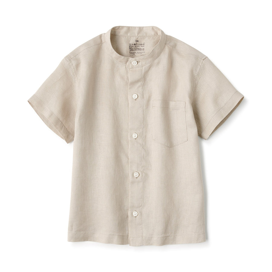 French Linen Short Sleeve Shirt (Kids)