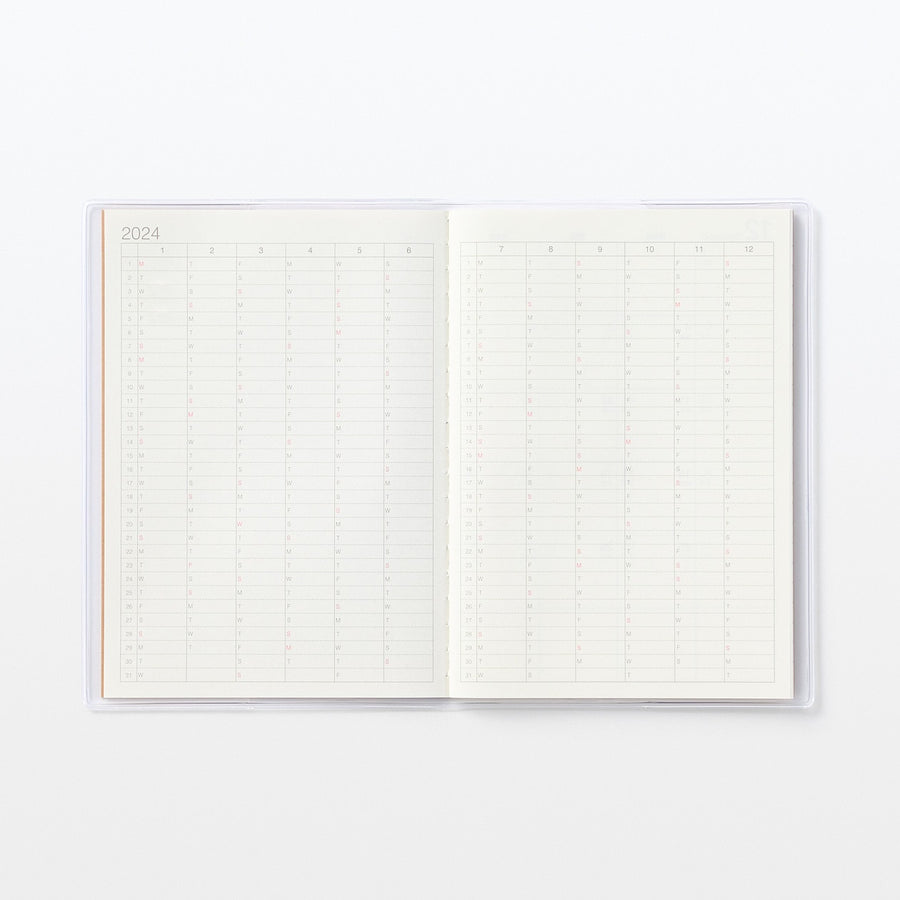 2024 Monthly Planner with Kraft Paper Cover & Sleeve (Mon to Sun)