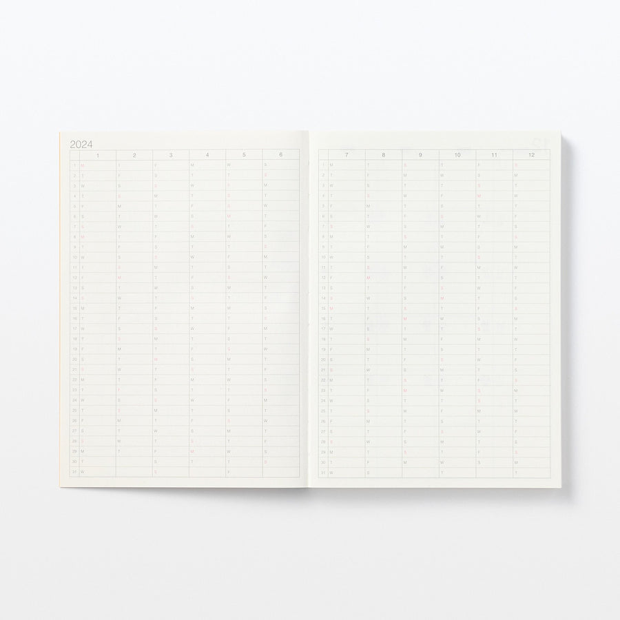 2024 Monthly/Weekly Planner with Kraft Paper Cover (Mon to Sun)