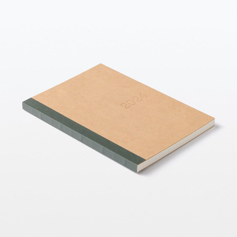 2024 Monthly/Weekly Planner with Kraft Paper Cover (Mon to Sun)