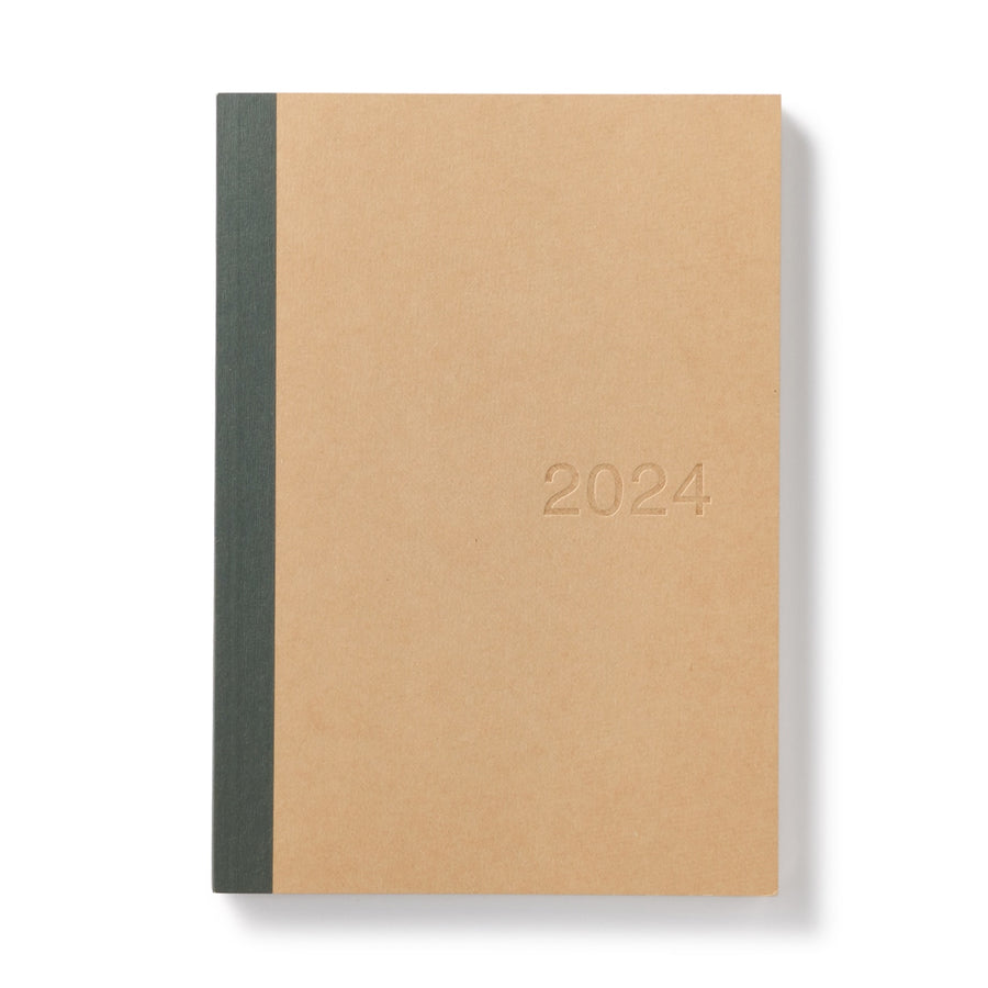 2024 Monthly/Weekly Planner with Kraft Paper Cover (Mon to Sun)