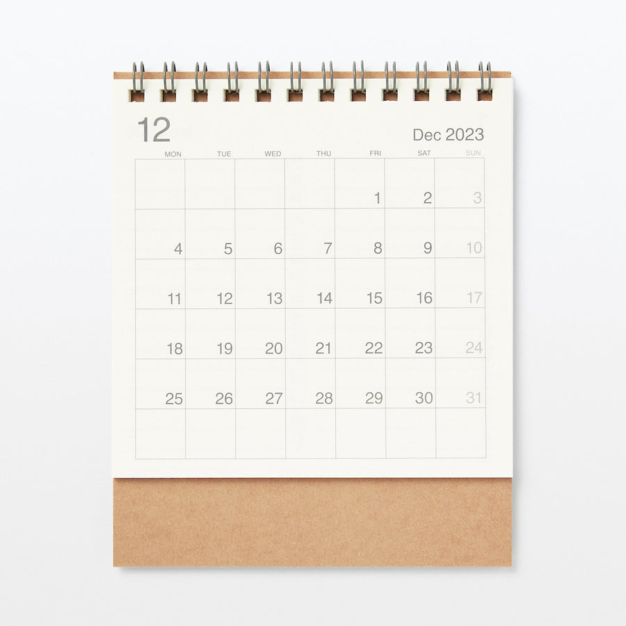 2024 Desk Calendar (Mon to Sun) - Small