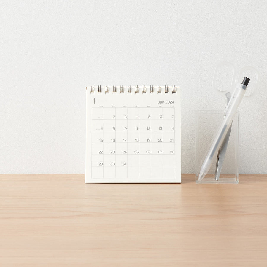 2024 Desk Calendar (Mon to Sun) - Small