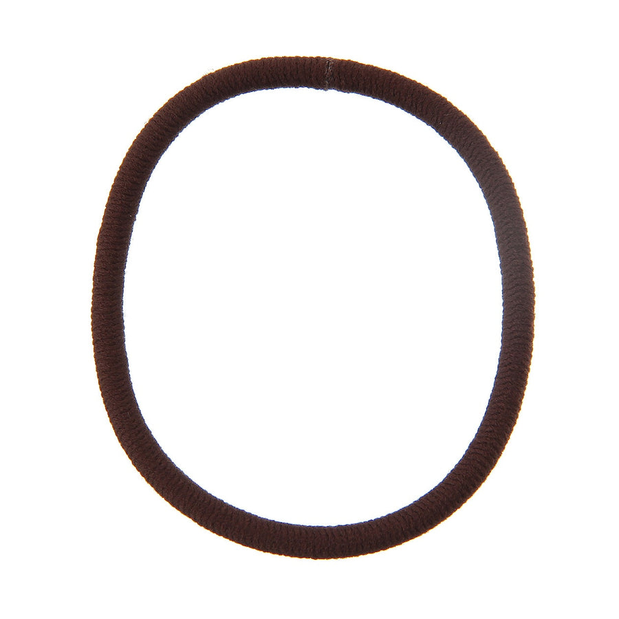Thick Rubber Hair Band - Brown