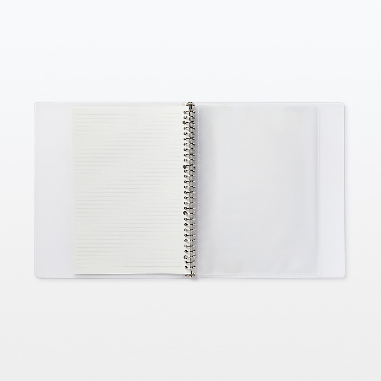 MUJI Clear Polypropylene Binder A4 30 Rings 02555351 From Japan