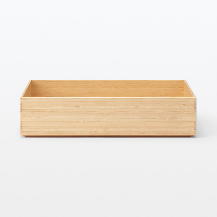 Stackable Rectangular Bamboo Box - Small