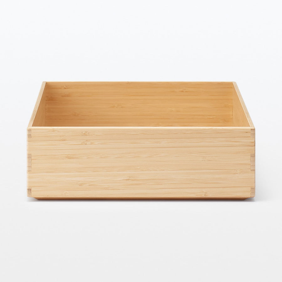 Stackable Rectangular Bamboo Box - Small