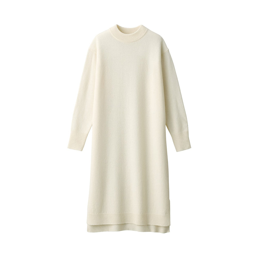 Wool Middle Gauge Mock Neck Dress