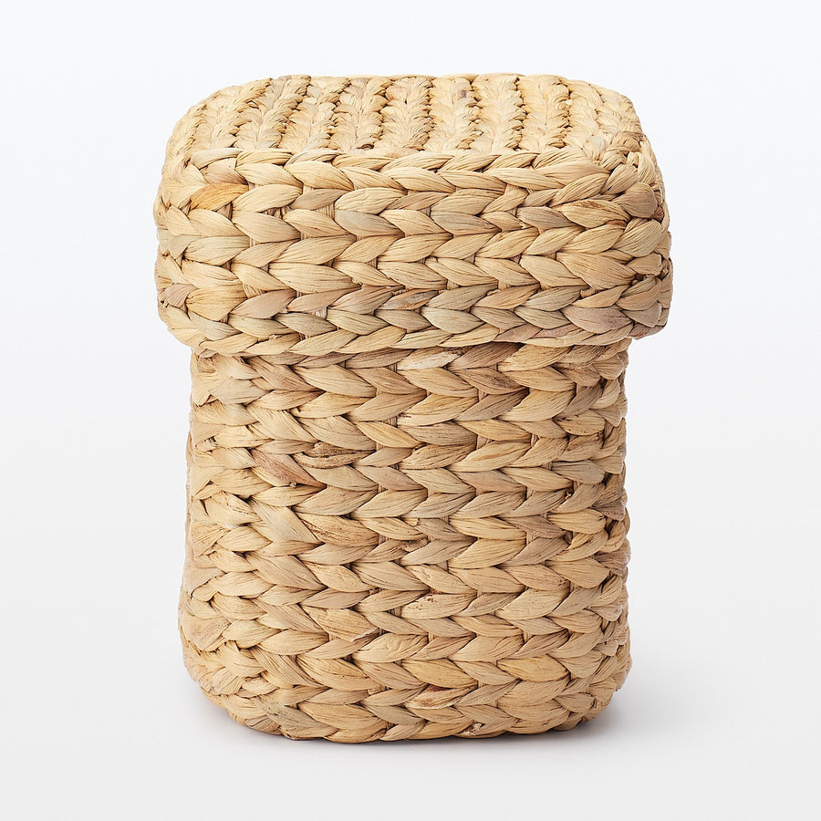 Water hyacinth basket with lid Rectangle S