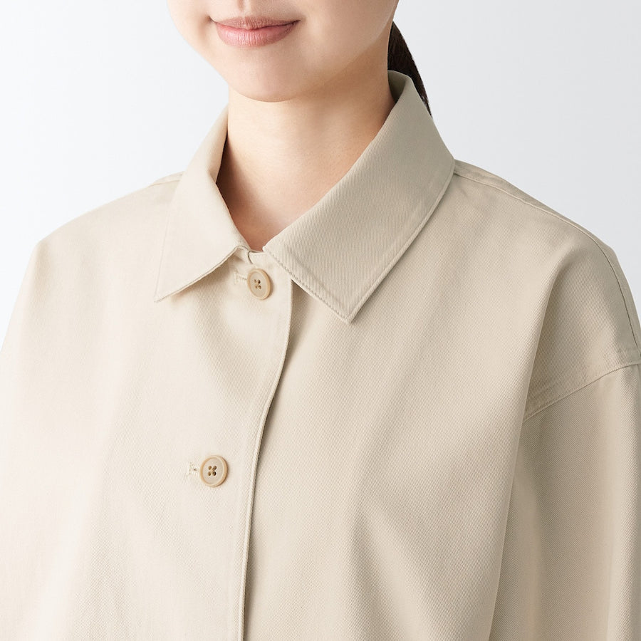 Kapok Blend Shirt Jacket - Women