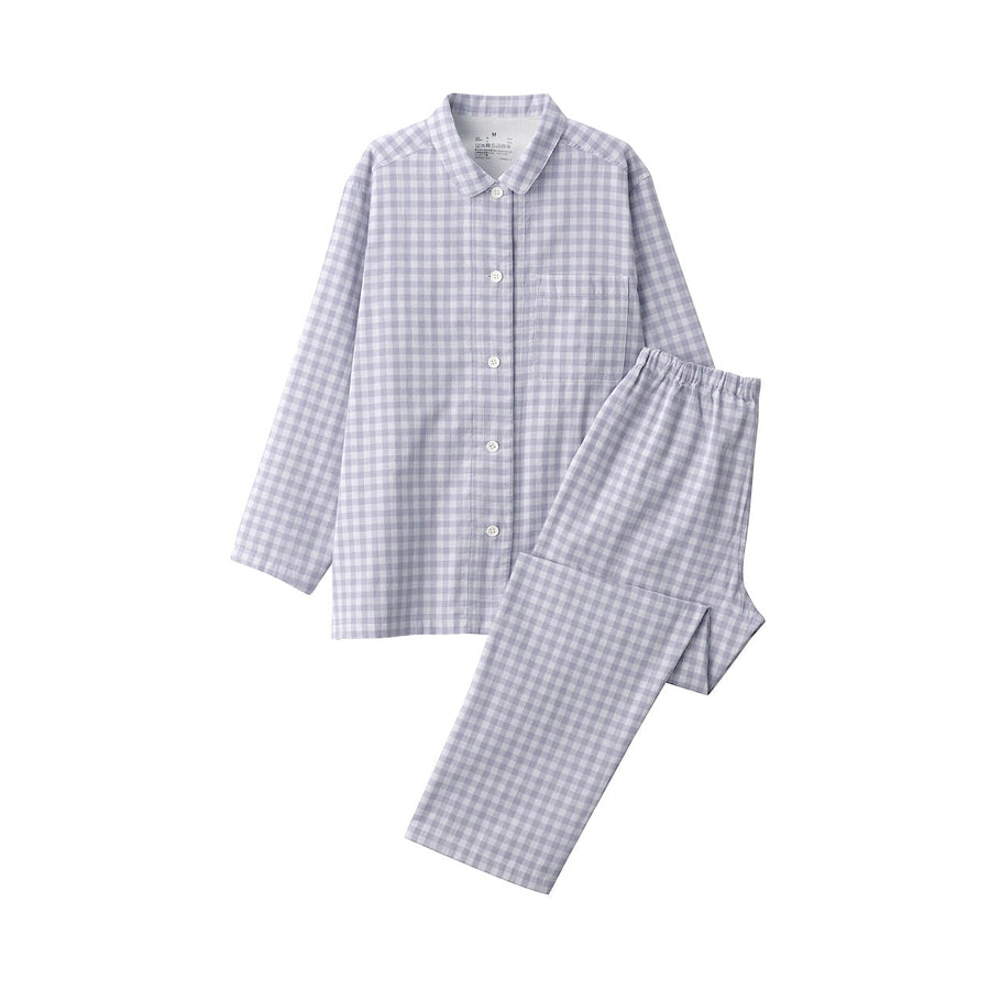 Side Seamless Double Gauze Long Sleeve Pyjamas - Women's