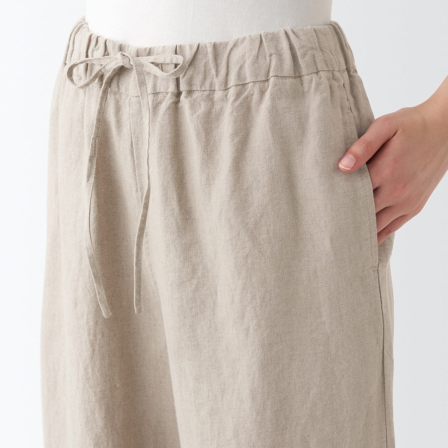 French Linen Straight Pants