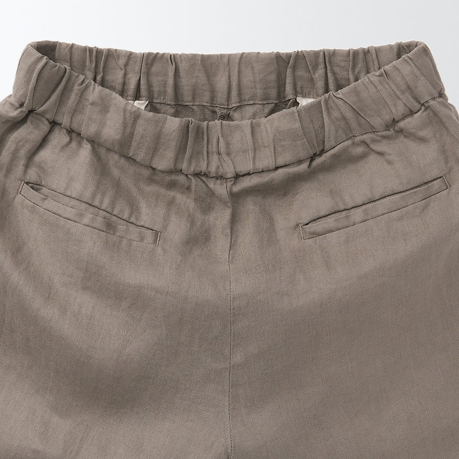 French Linen Straight Pants