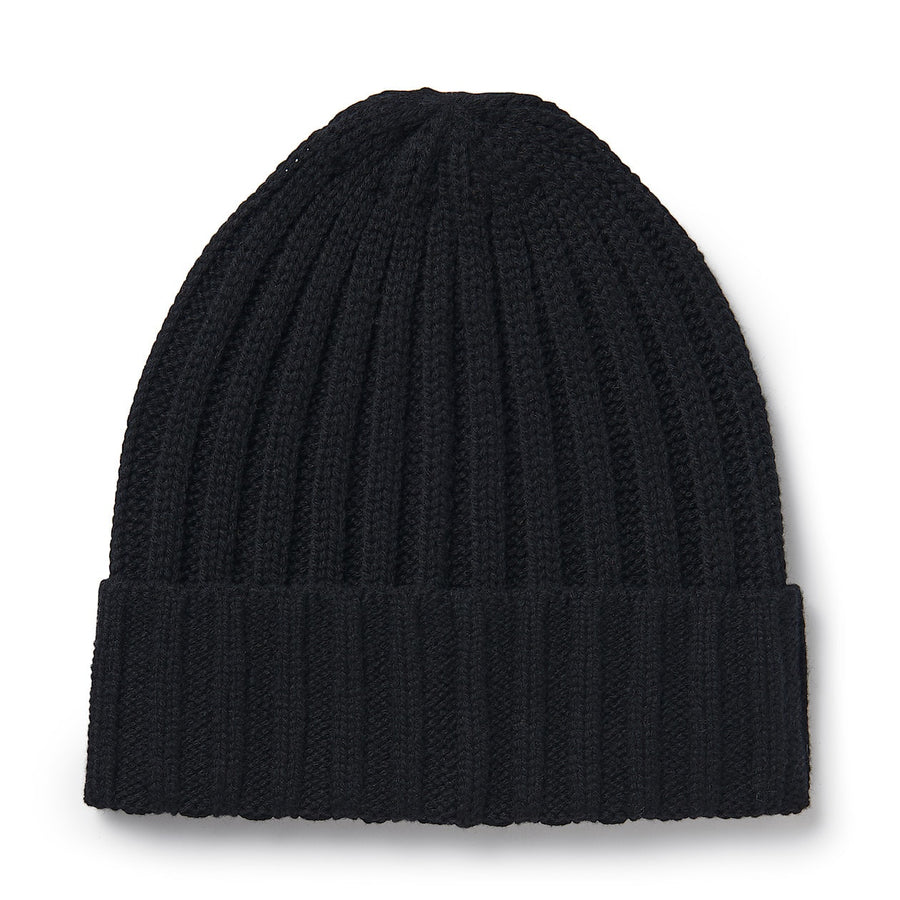 Non-itchy ribbed Beanie 55-59cm Grey