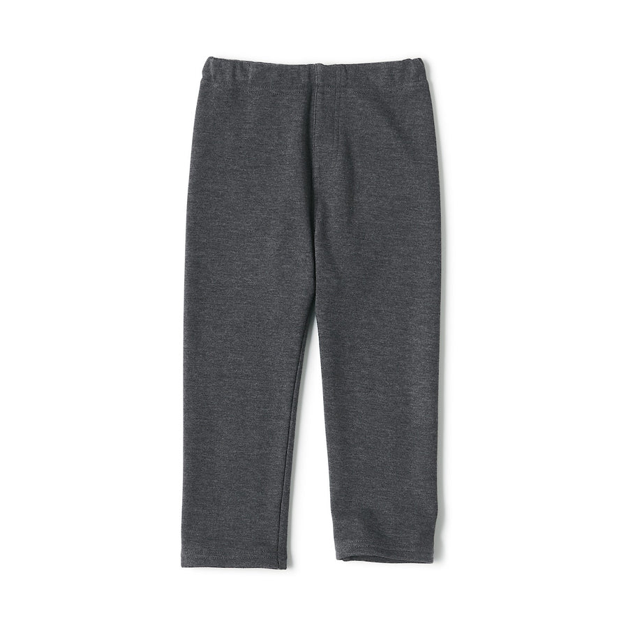 High-waisted Fleece-lined pants Backside fleece Gray 80