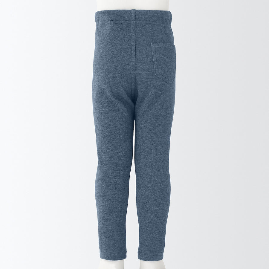 High-waisted Fleece-lined pants Backside fleece Gray 80