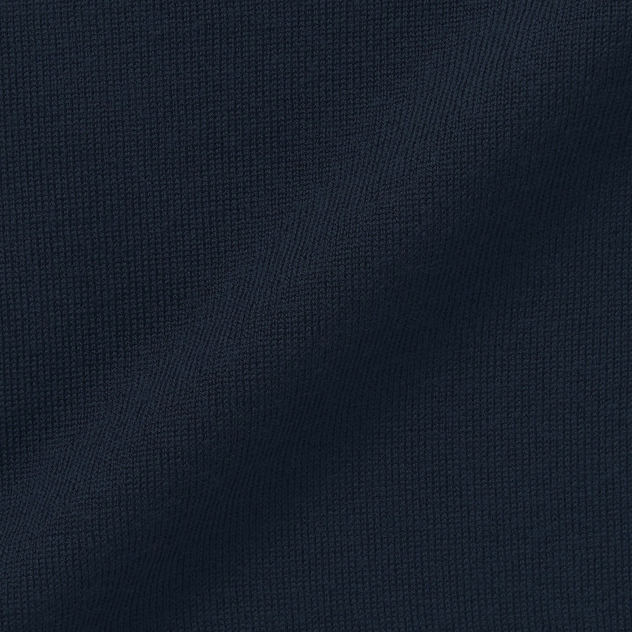 Washable high-gauge V neck sweaterMEN XS Dark navy
