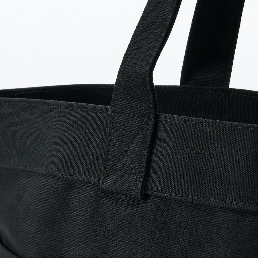 canvas Wide tote bag Black