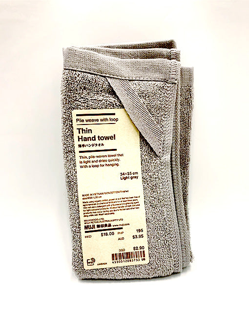 Cotton Pile Lightweight Hand Towel with Loop