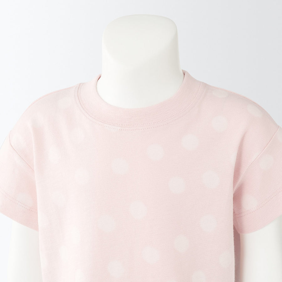 Indian Cotton Jersey Short Sleeve Dotted T-shirt (Baby)