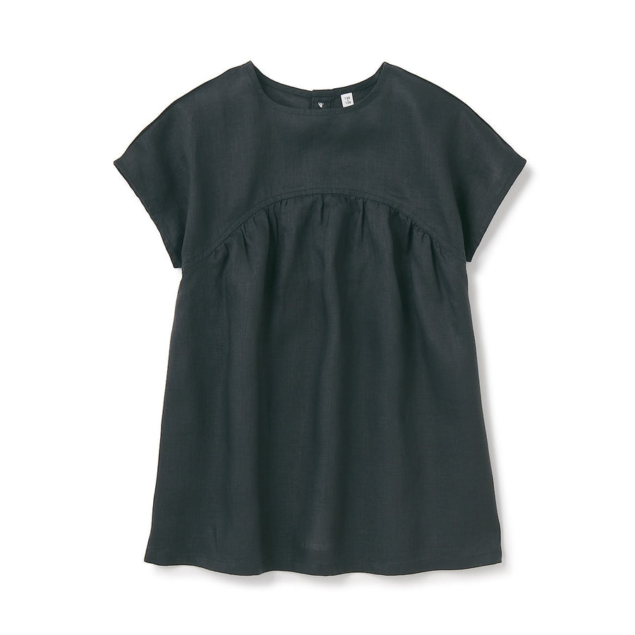 French Linen Short Sleeve Blouse (Kids)