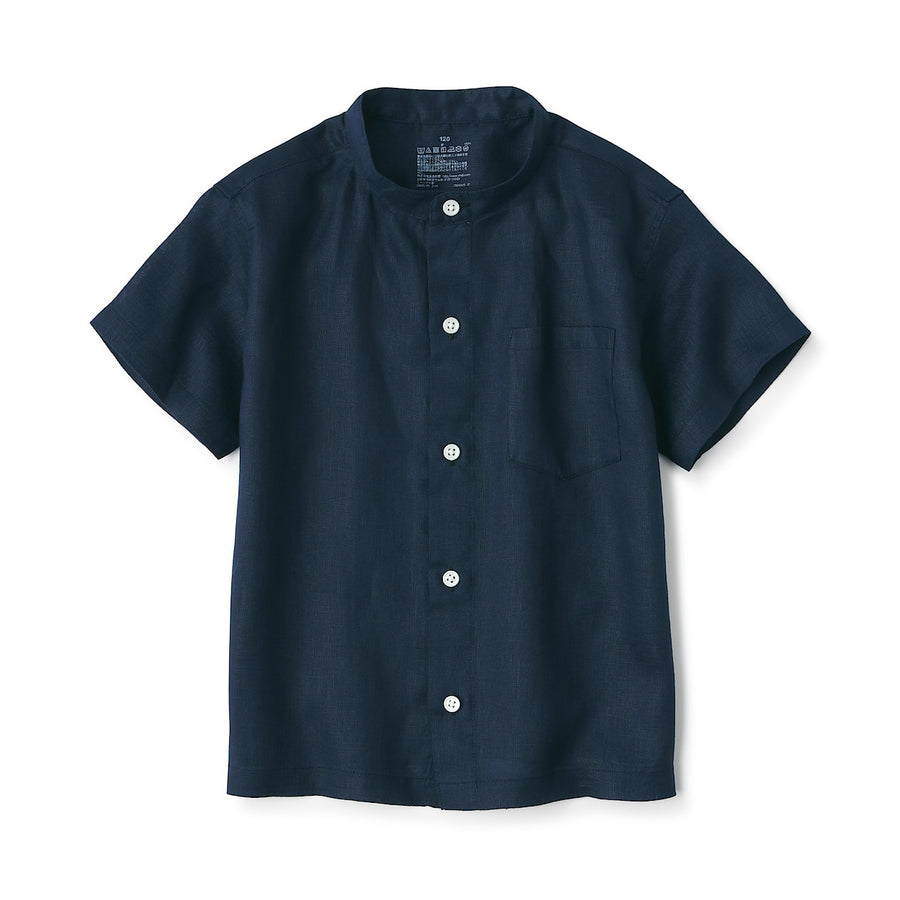 French Linen Short Sleeve Shirt (Kids)