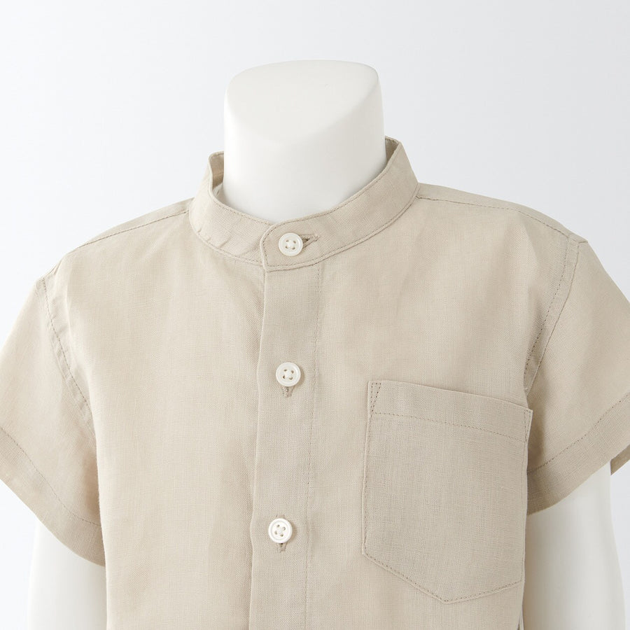 French Linen Short Sleeve Blouse (Baby)