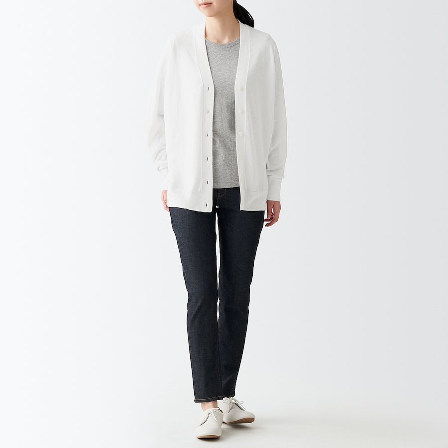 Strong Cotton Tencel V-Neck Cardigan