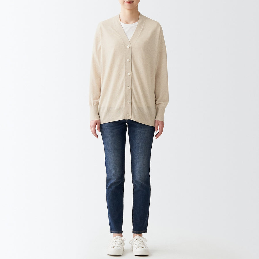 Strong Cotton Tencel V-Neck Cardigan