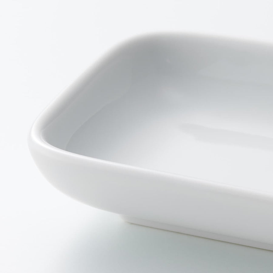 White Porcelain Rectangular Dish - Small