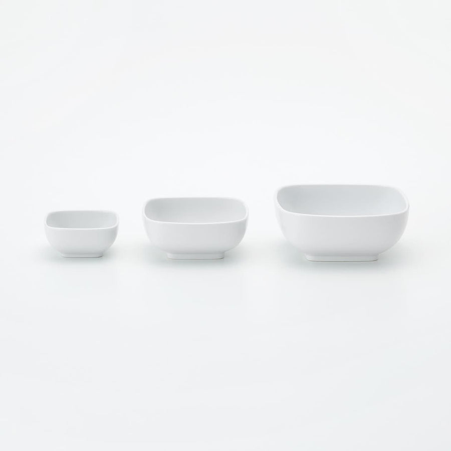 White Porcelain Square Bowl - Small