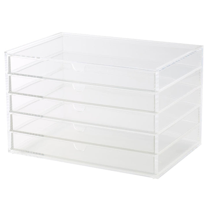 Stackable Acrylic Case 5 Drawers - Large