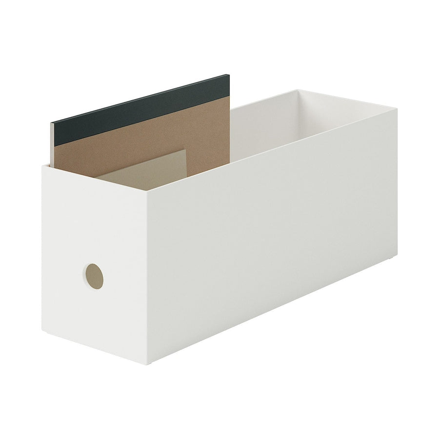 PP File Box - White Grey 1/2