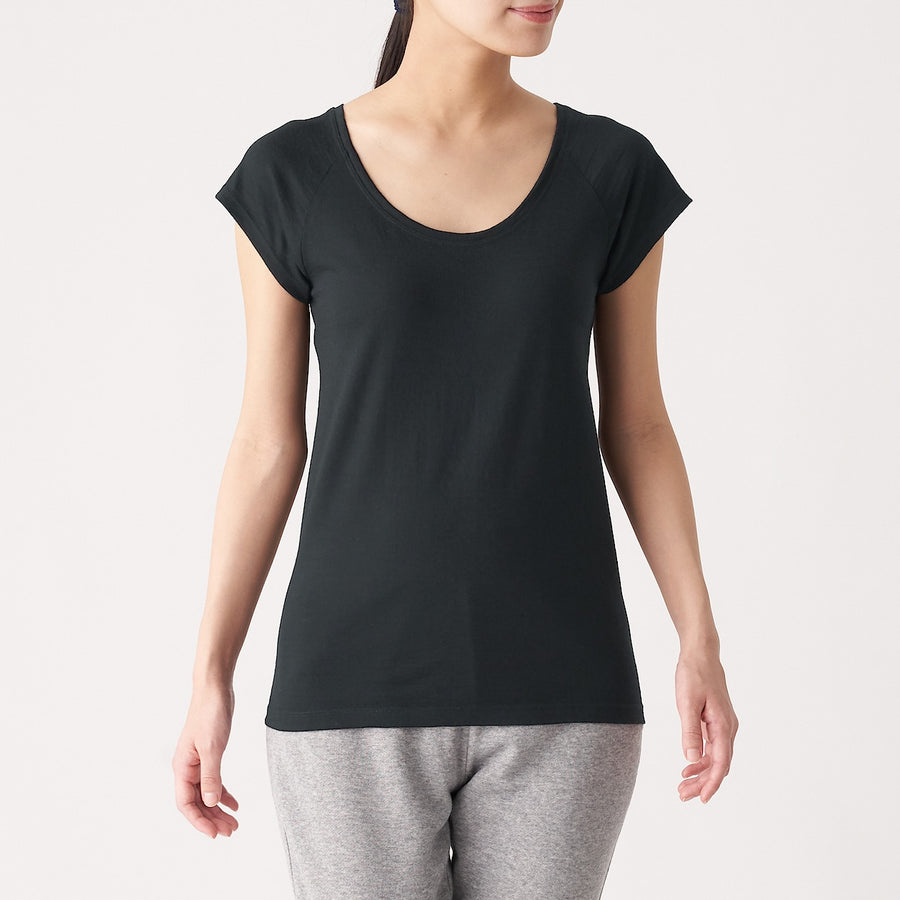 Side Seamless Wool French Sleeve T-Shirt