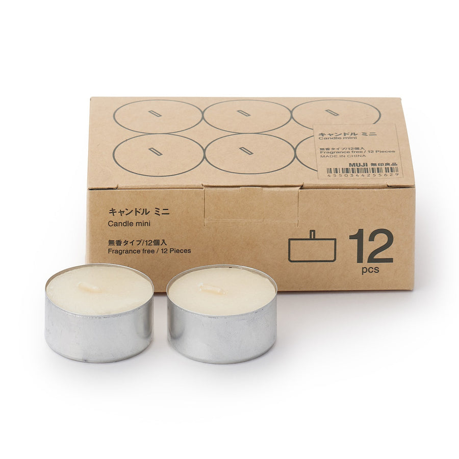 Unscented Mini Candles (12 Pack)