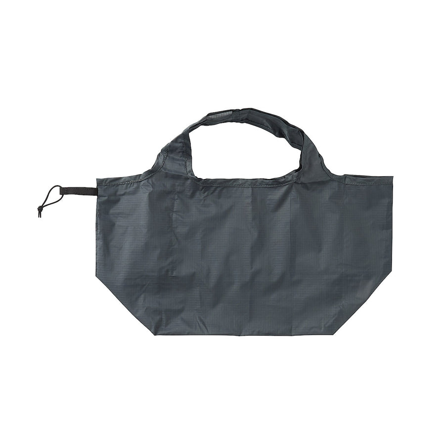 Nylon Wide Gusset Shopping Bag - Charcoal Grey