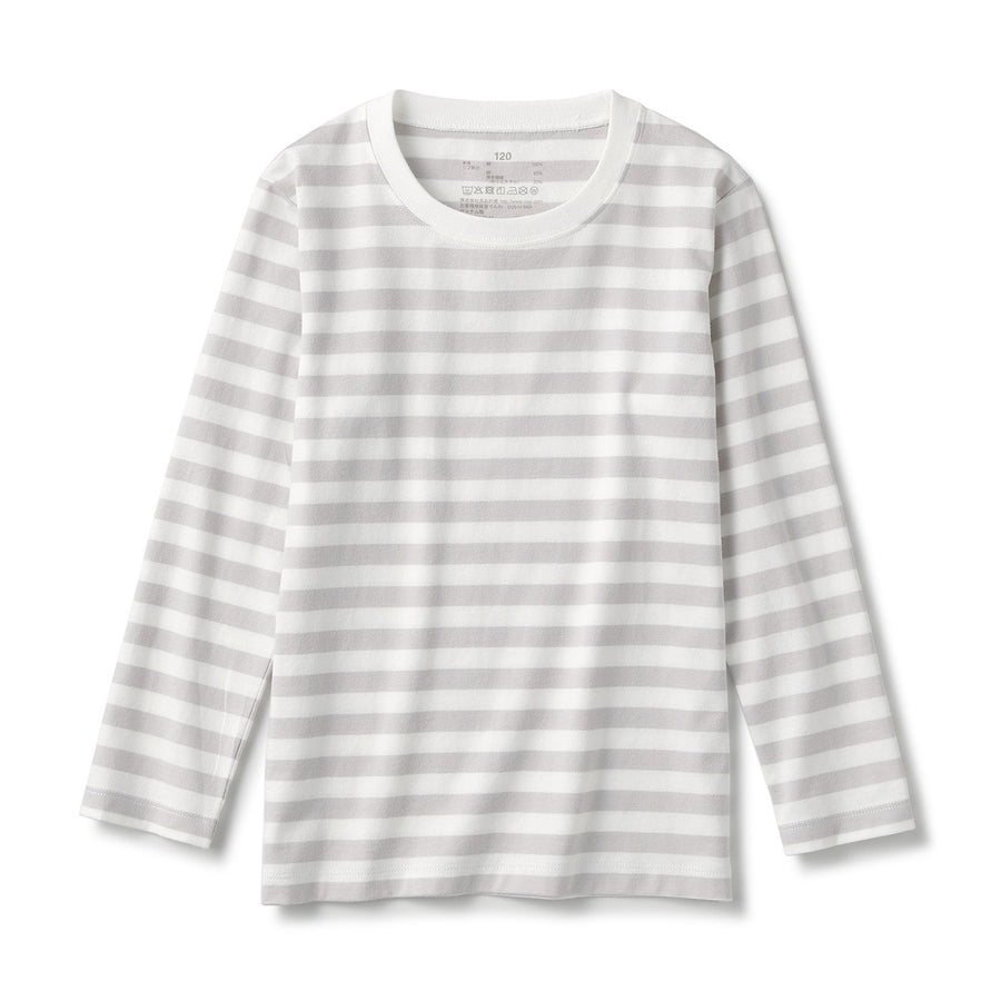 Indian Cotton Jersey Long Sleeve Stripe T-shirt (Kids)