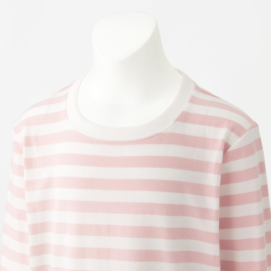 Indian Cotton Jersey Long Sleeve Stripe T-shirt (Kids)