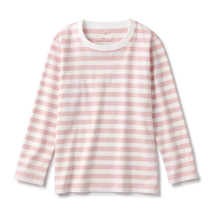 Indian Cotton Jersey Long Sleeve Stripe T-shirt (Kids)