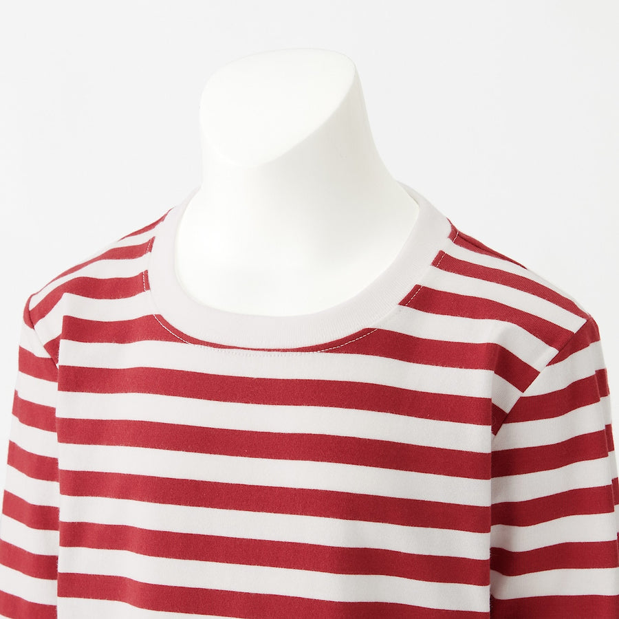 Indian Cotton Jersey Long Sleeve Stripe T-shirt (Kids)