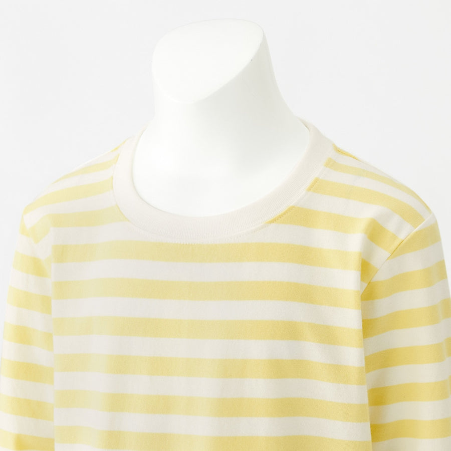 Indian Cotton Jersey Long Sleeve Stripe T-shirt (Kids)