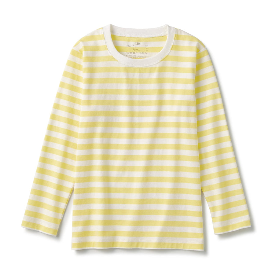 Indian Cotton Jersey Long Sleeve Stripe T-shirt (Kids)