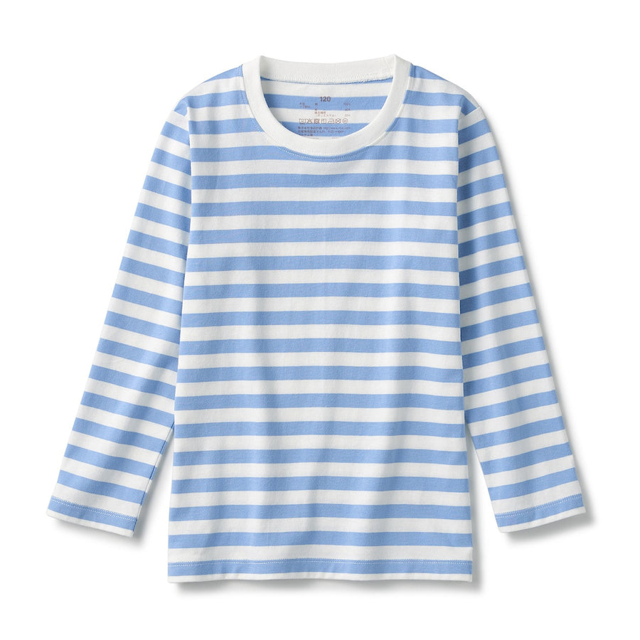 Indian Cotton Jersey Long Sleeve Stripe T-shirt (Kids)