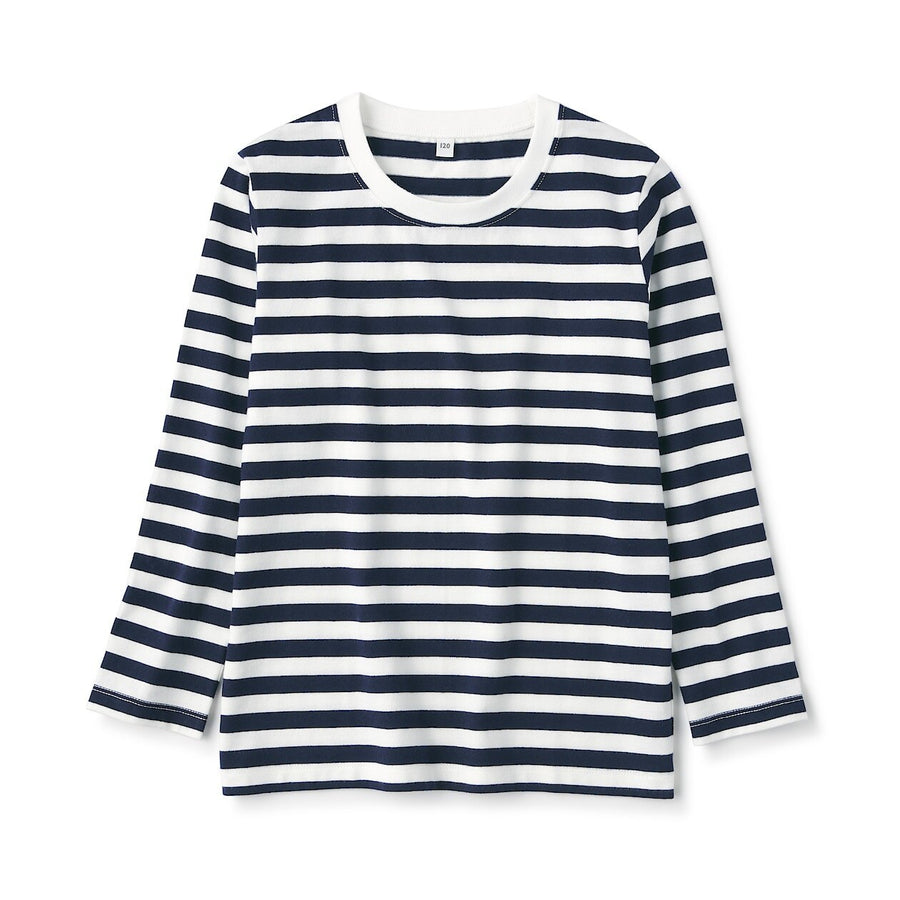 Indian Cotton Jersey Long Sleeve Stripe T-shirt (Kids)