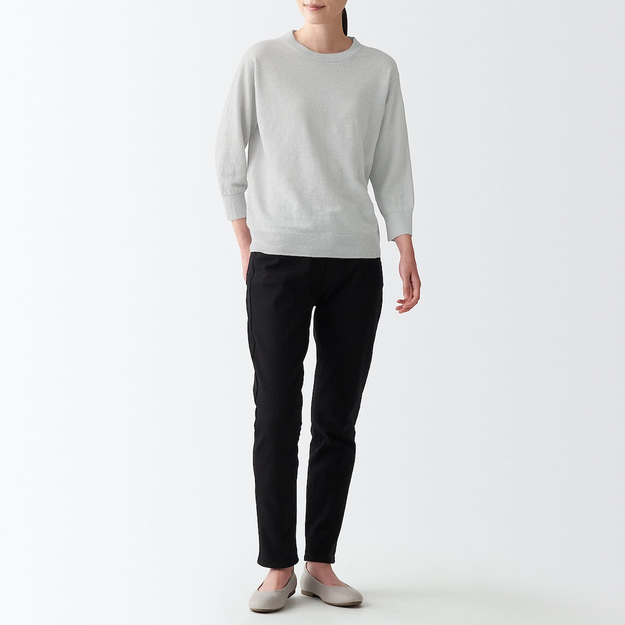 French Linen Crew Neck Sweater