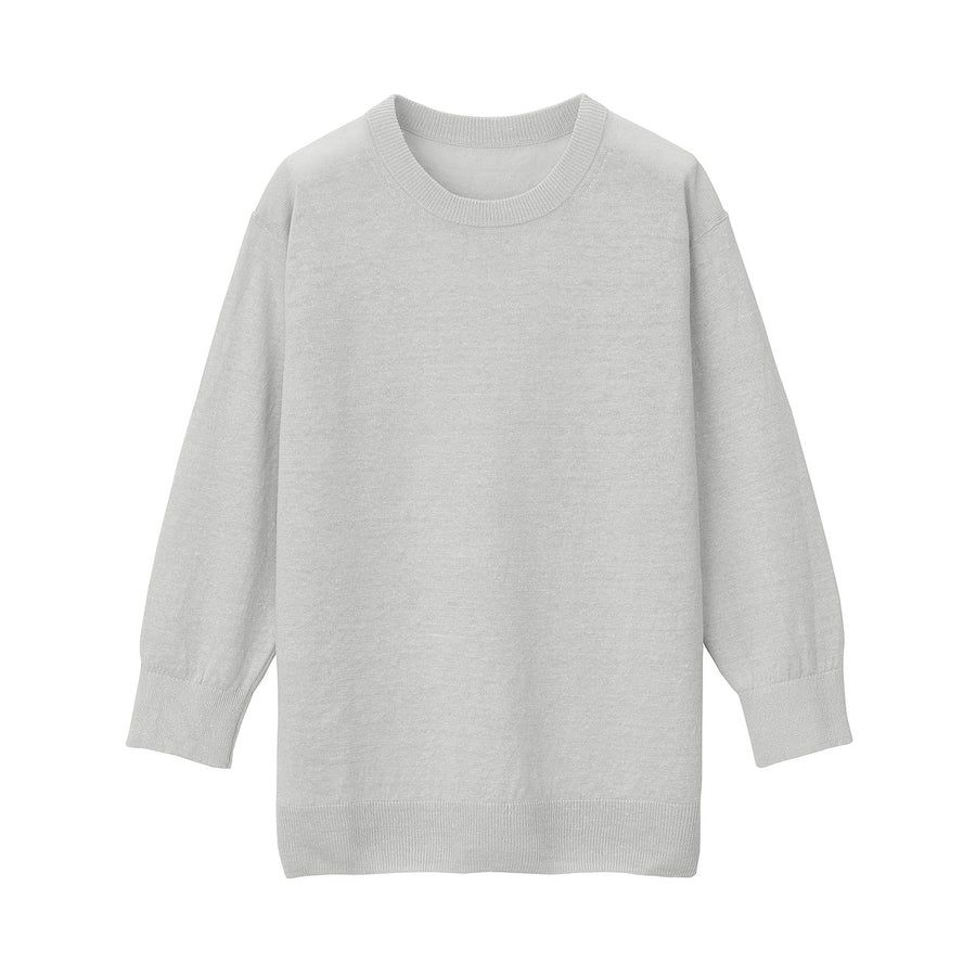 French Linen Crew Neck Sweater