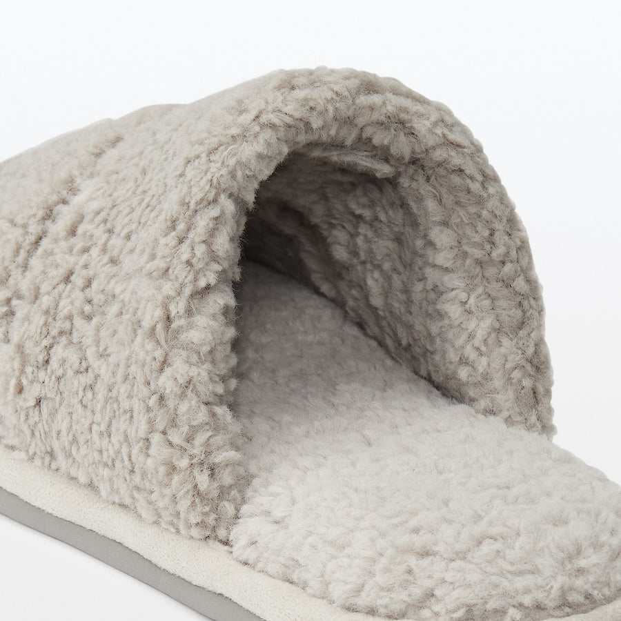 Microfibre Open Toe Slippers 