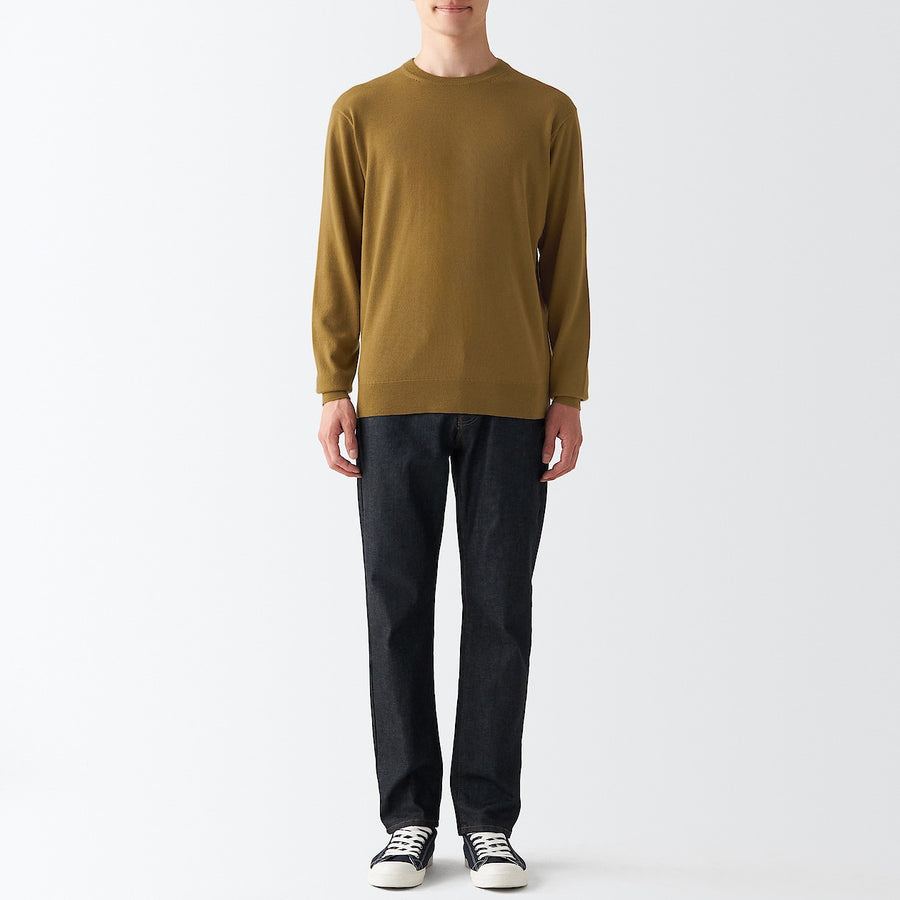 Merino Wool Crew Neck Washable Sweater