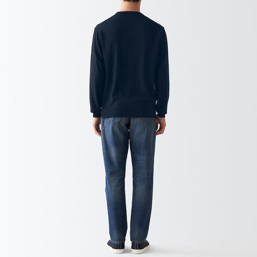 Merino Wool Crew Neck Washable Sweater